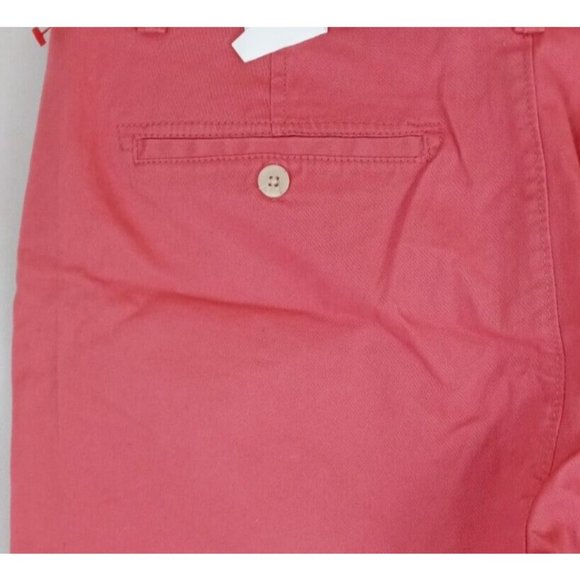 NWT Dockers Truly Slimming Soft Short Women's Salmon Pink Shorts With Belt 14 - Picture 3 of 9